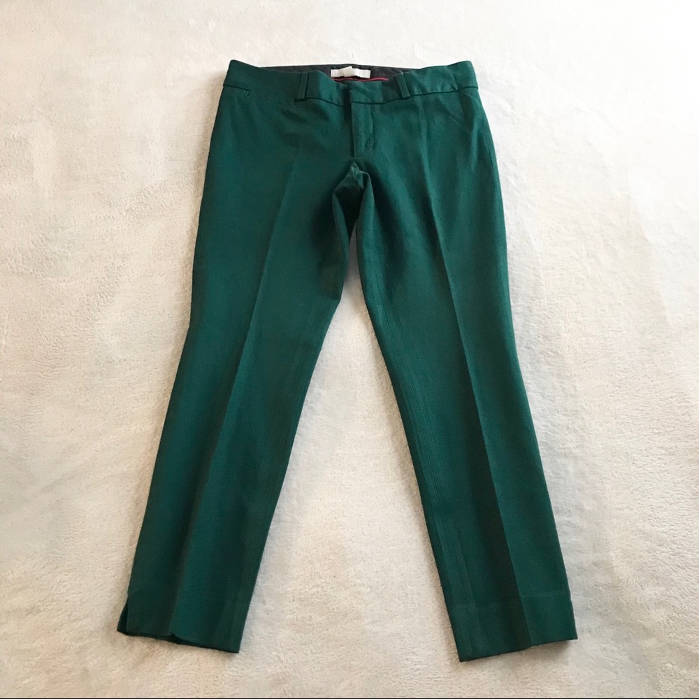 Banana Republic Sloan Fit Cropped Green Pants 2P